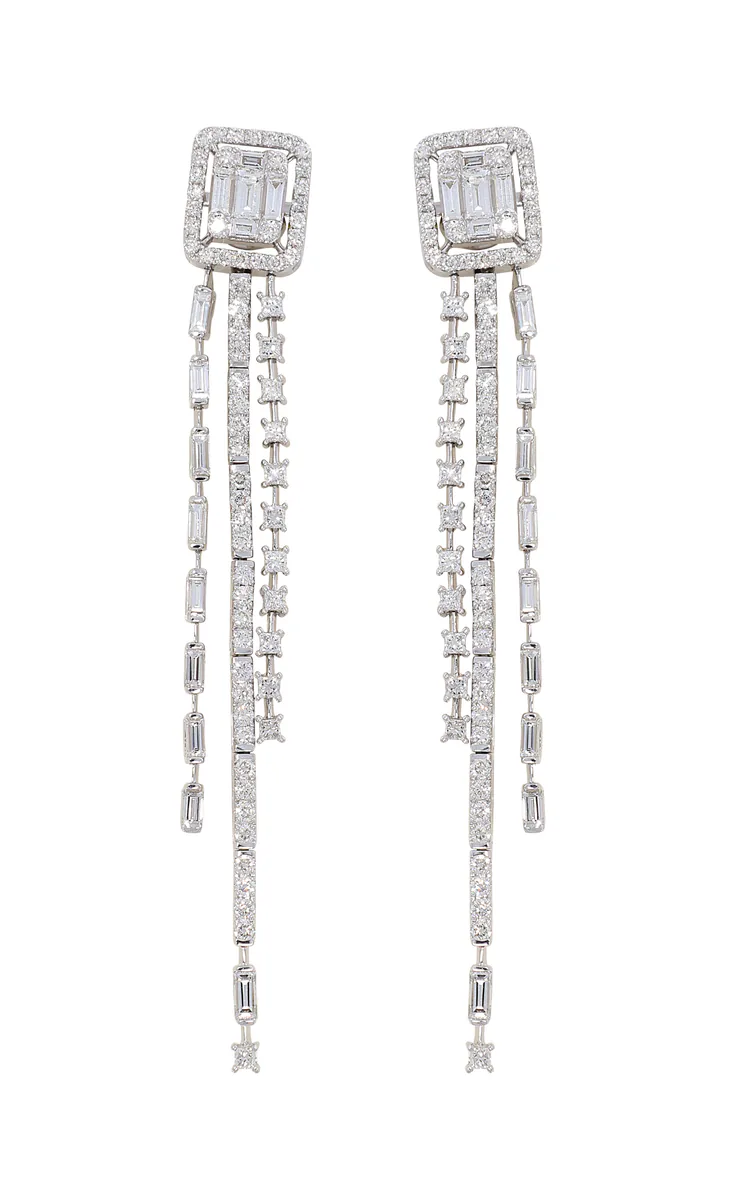 Diamond Line Earrings